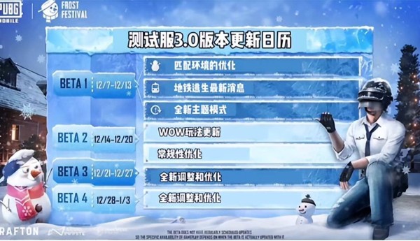 pubg体验服手游3.0更新，内附pubg国际服地铁逃生手游下载攻略